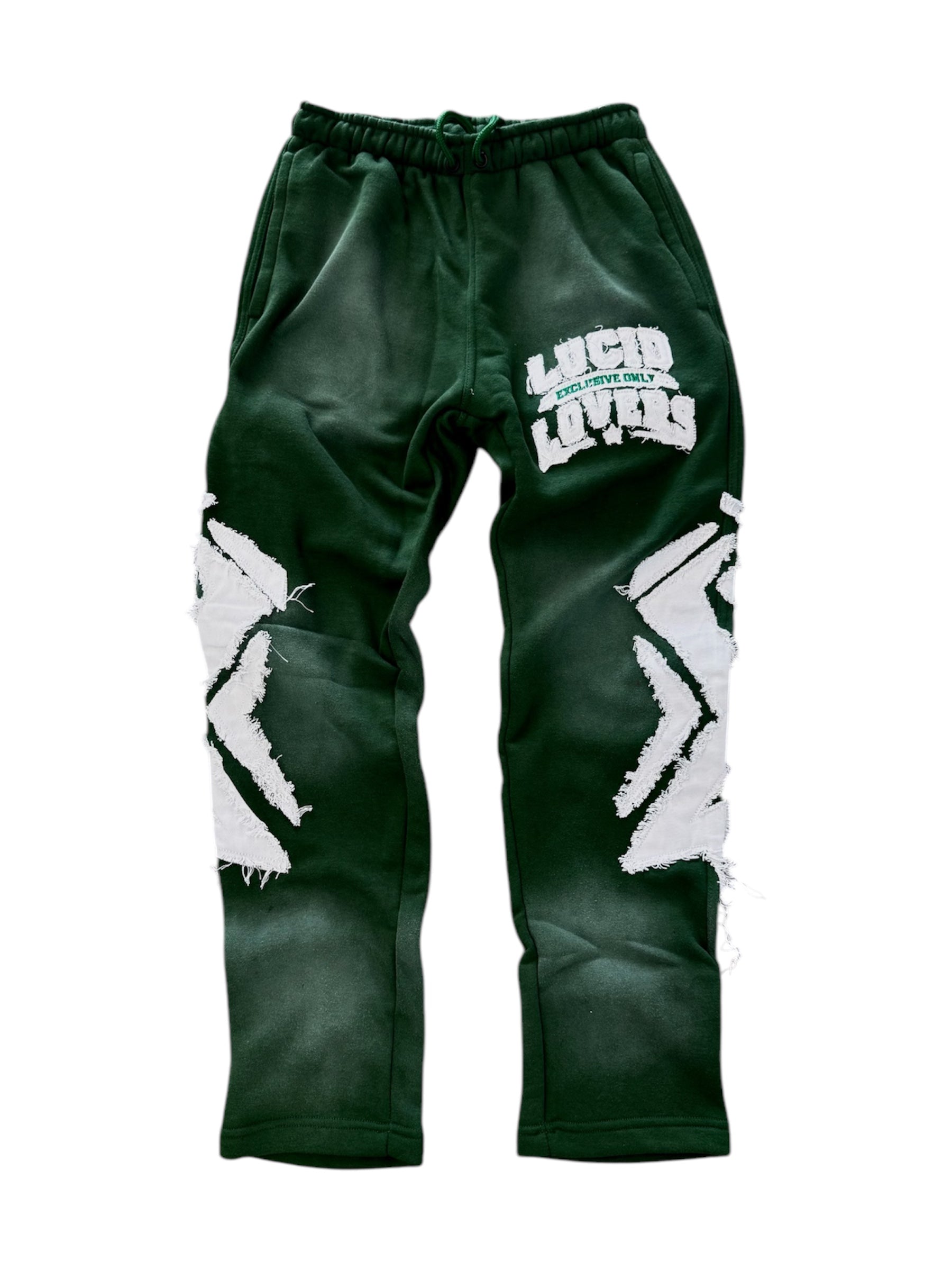 Exclusive Only Appliqué Pants GREEN